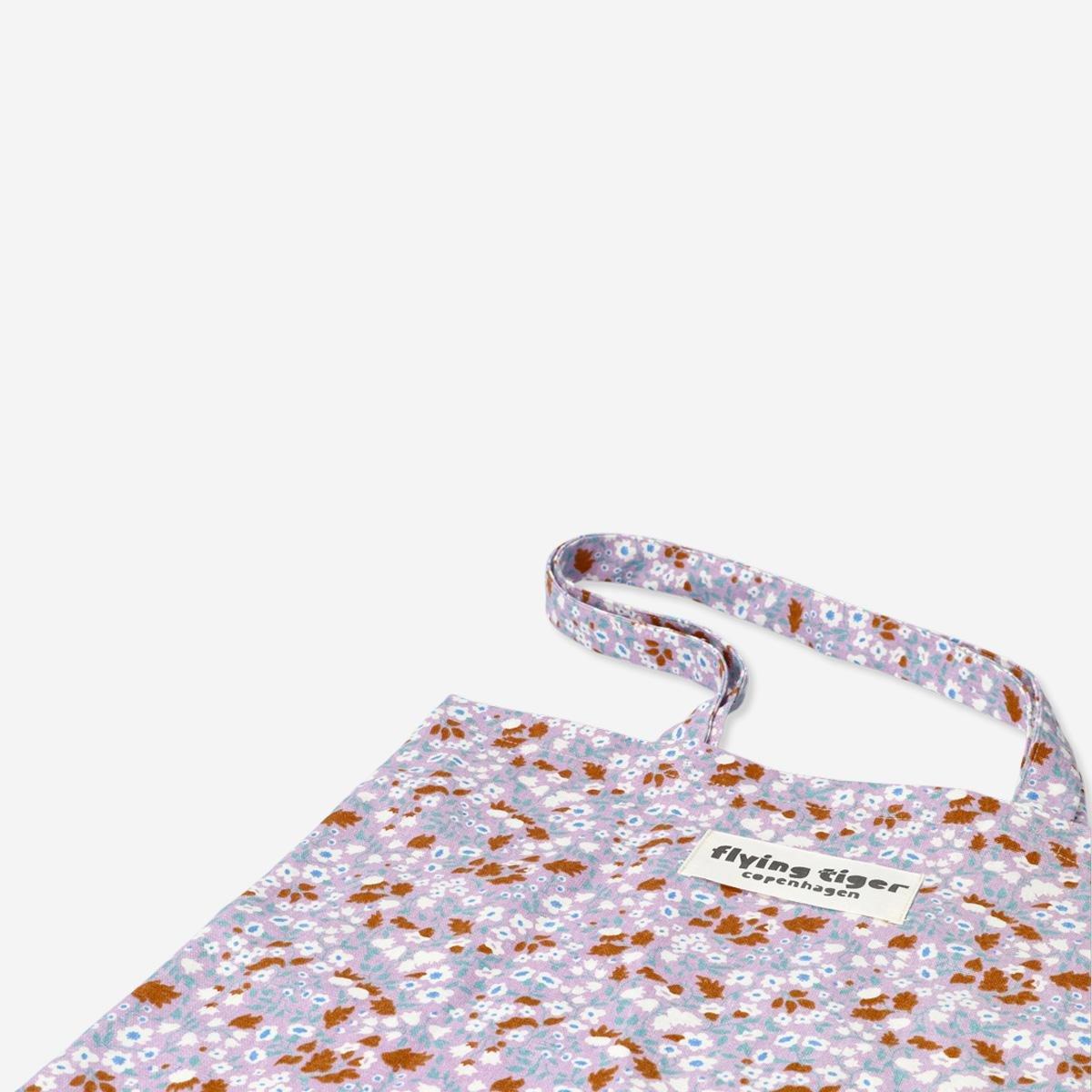 Multicolour flower tote bag