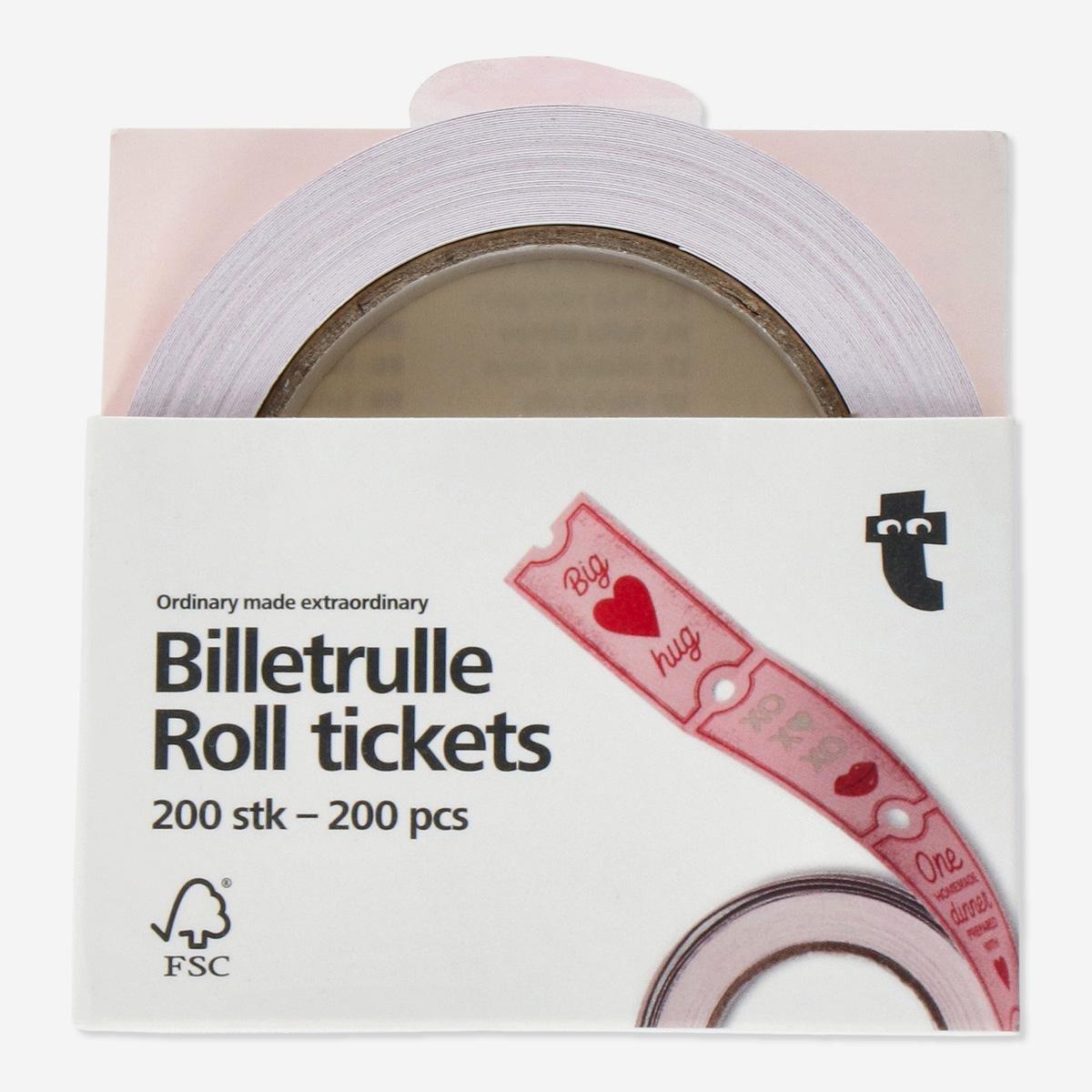 Pink roll tickets. 200 pcs | Flying Tiger UAE