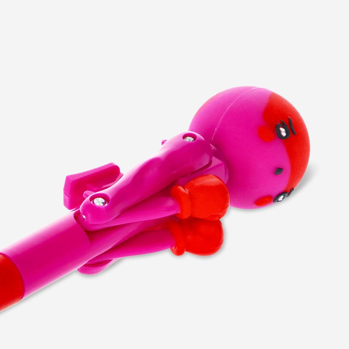 Pink boxing ballpoint pen