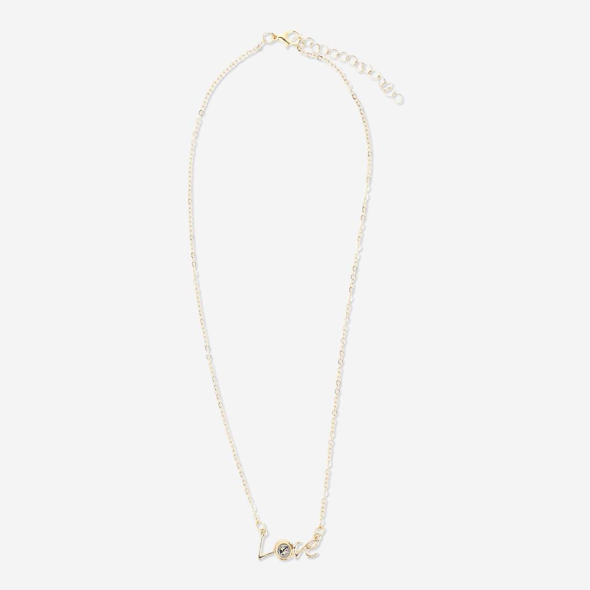 Gold necklace. with a hidden message