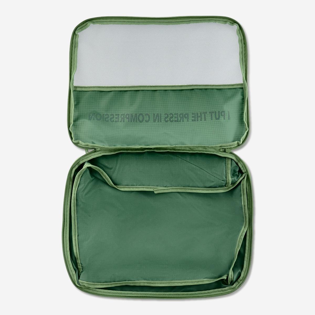 Green compression organiser bag. large