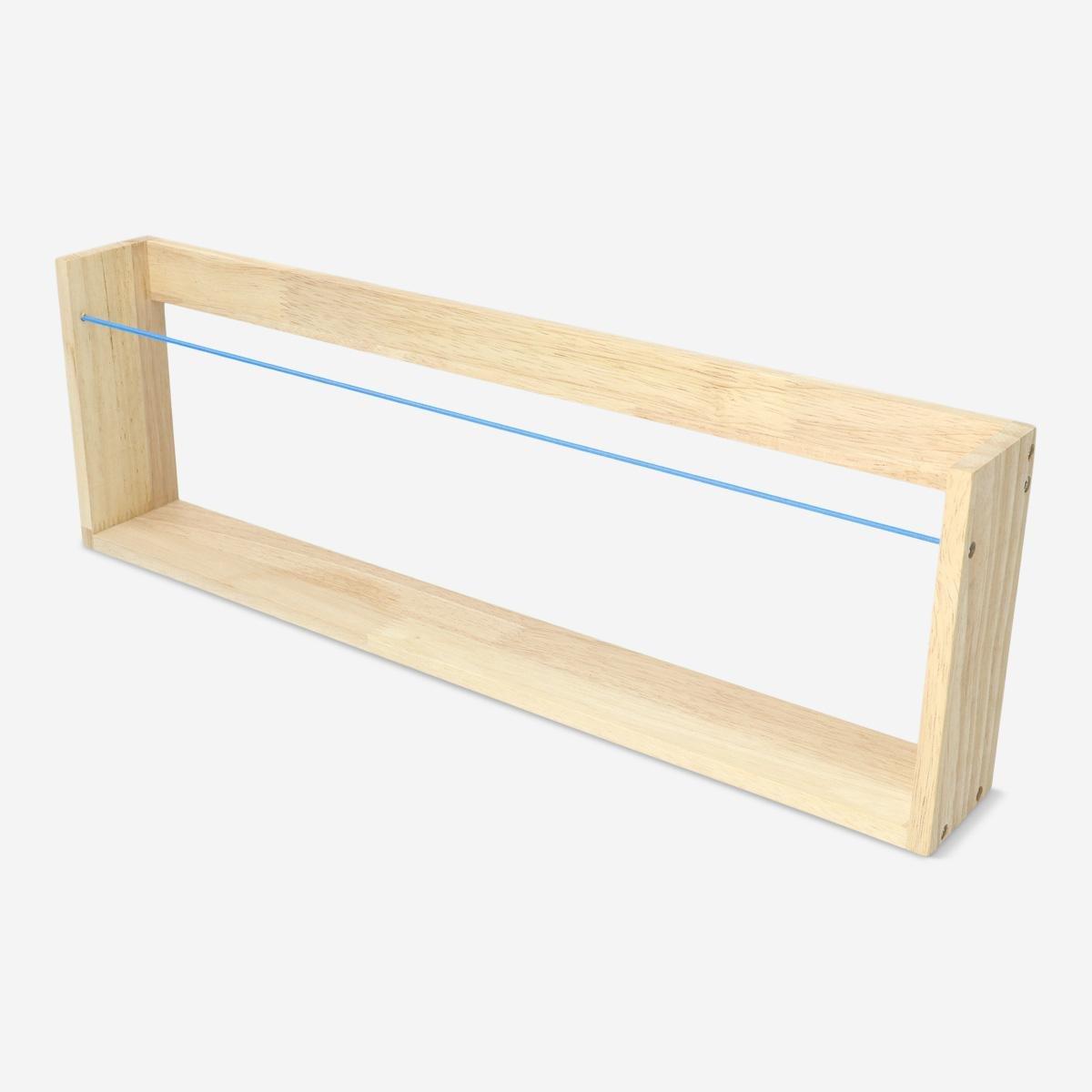 Brown Wood Shelf. Incl. Screws