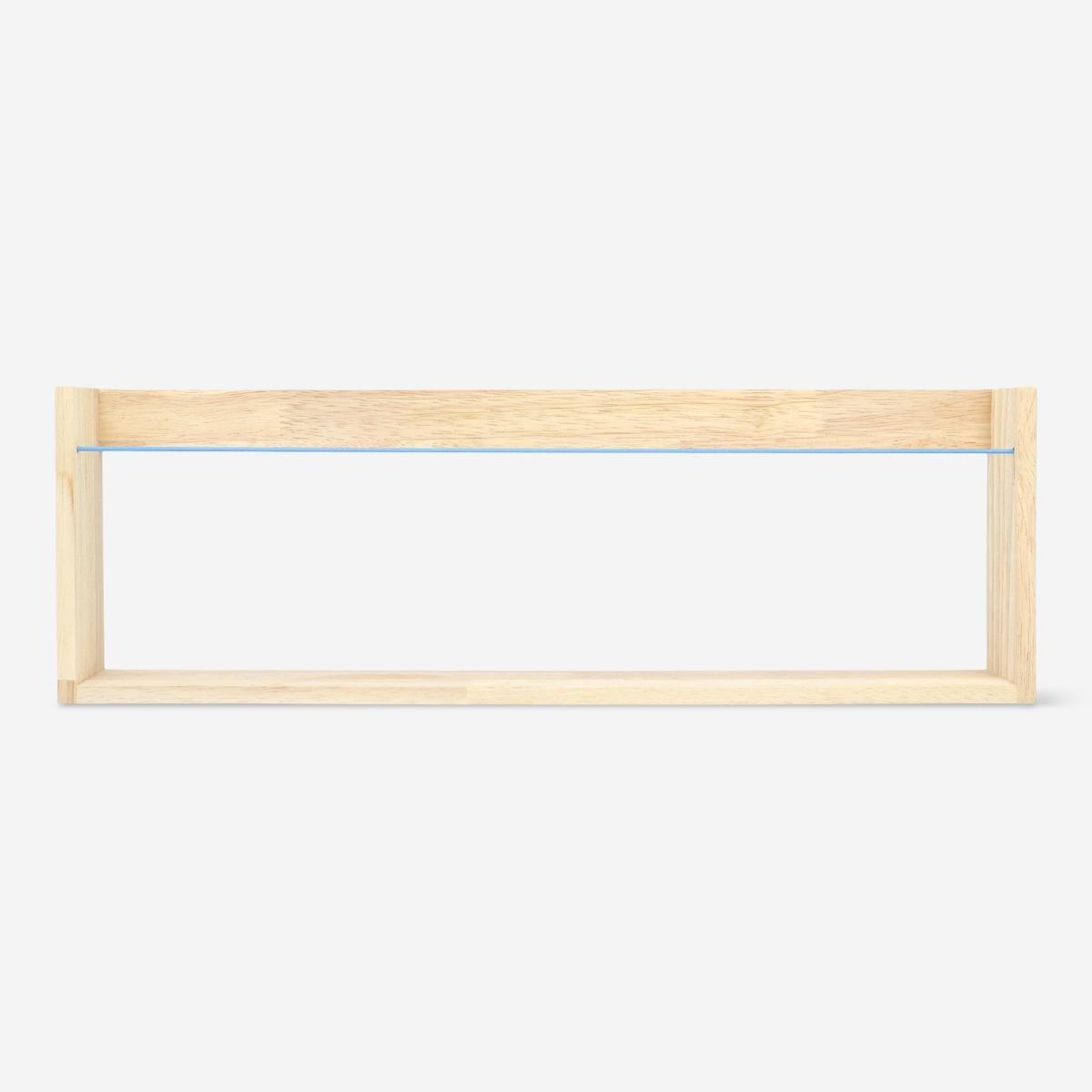 Brown Wood Shelf. Incl. Screws