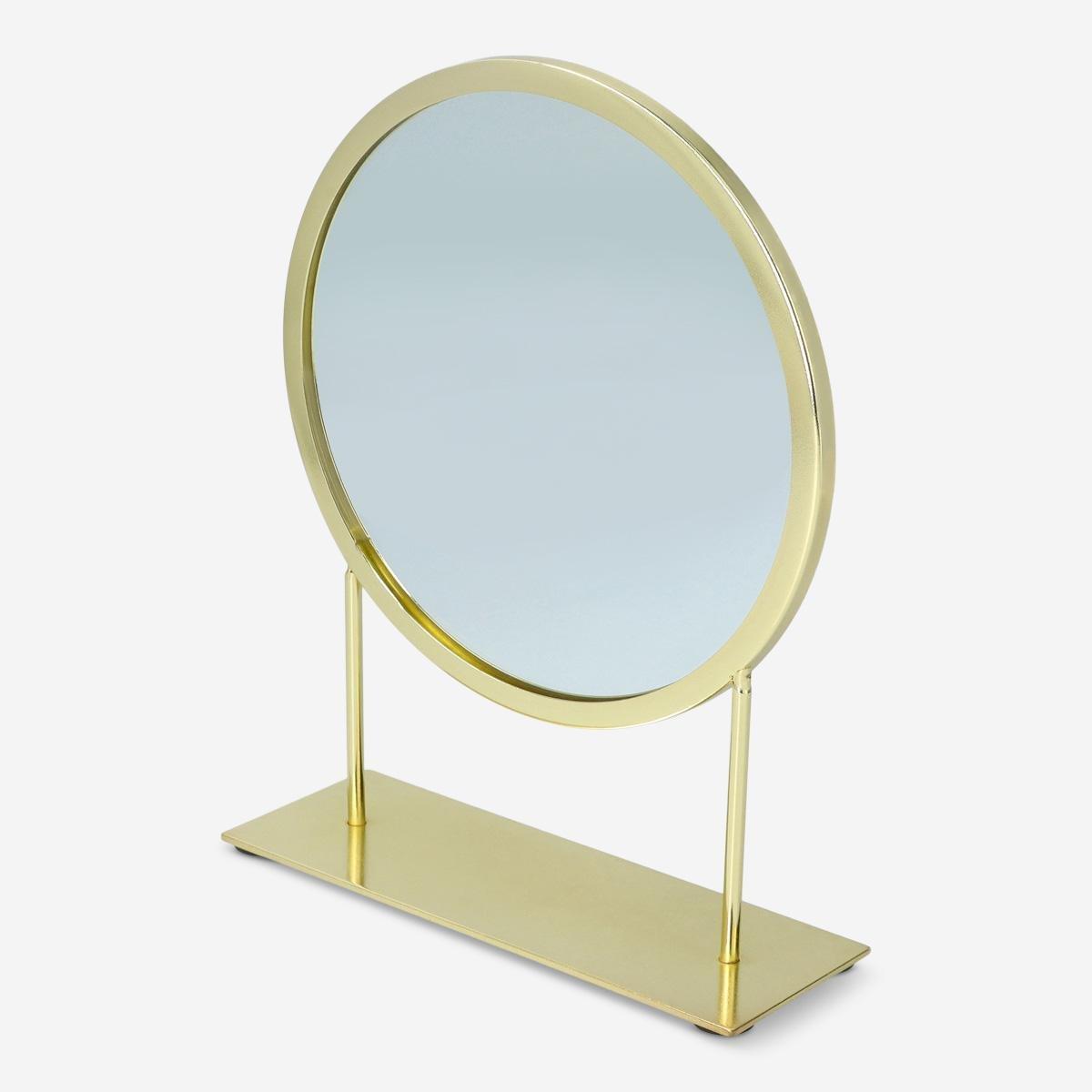 Gold standing mirror