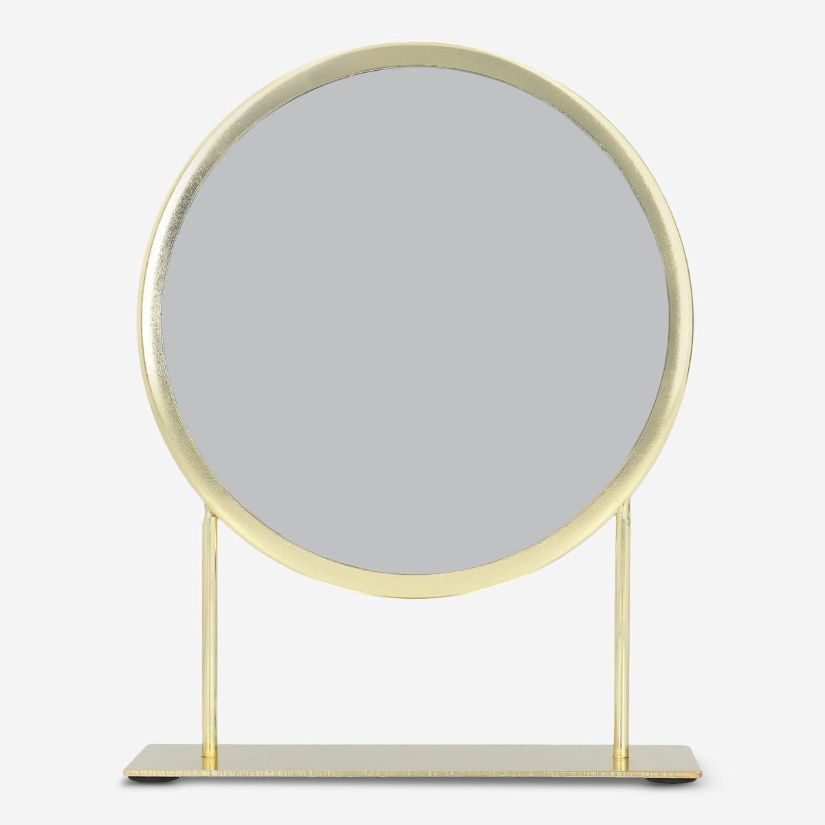 Gold standing mirror