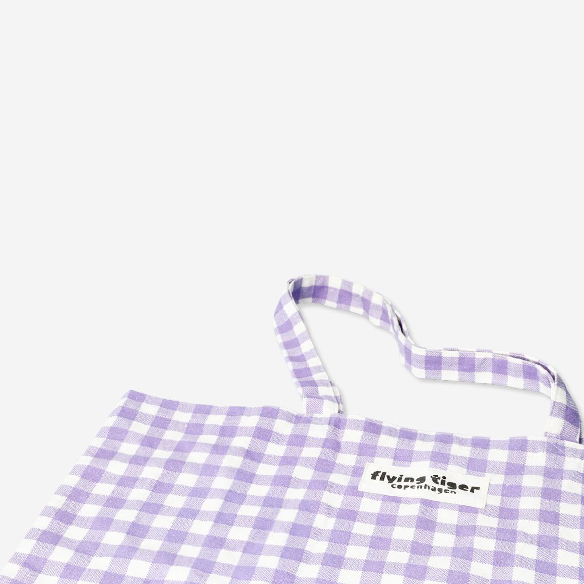 Purple tote bag