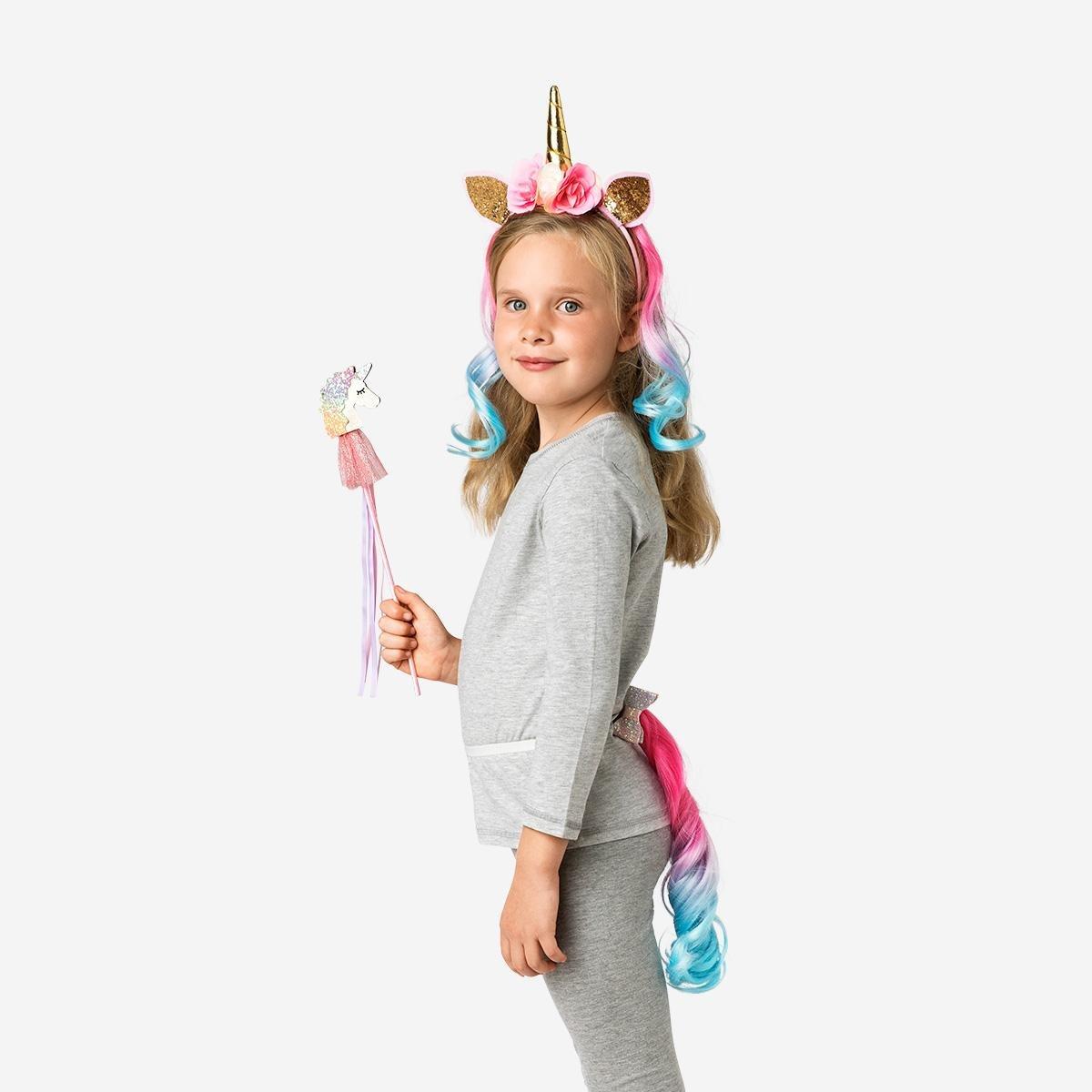 Multicolour unicorn costume accessories set