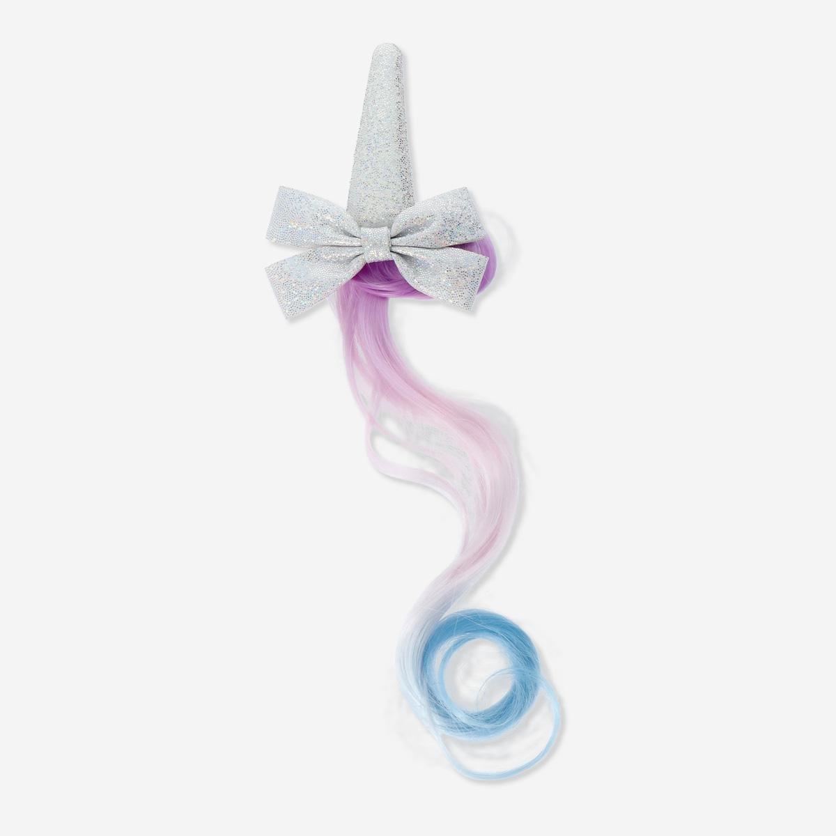Multicolour unicorn hair clip