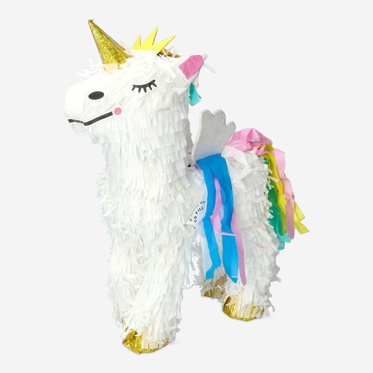 Multicolour unicorn pinata. 1 pcs