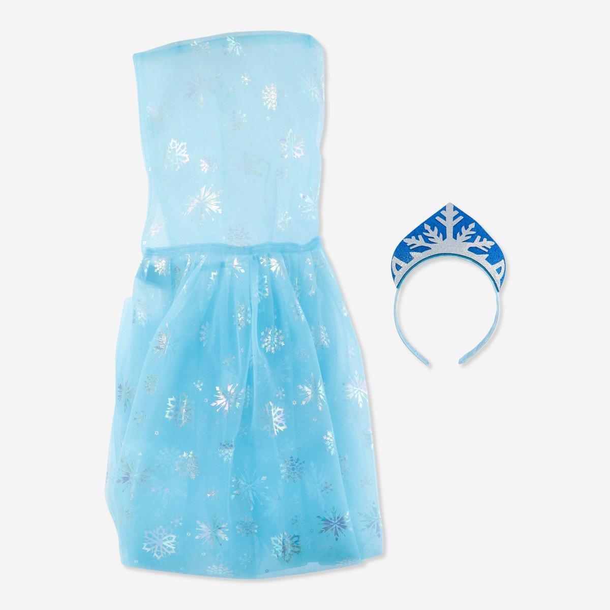 Blue ice princess costume accessories. 4-8 years