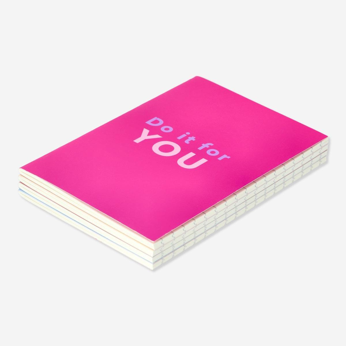 Multicolour notebooks a6. 4 pcs