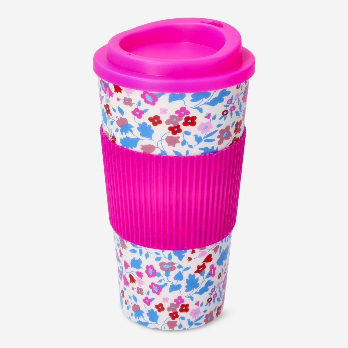Pink travel mug. 450 ml