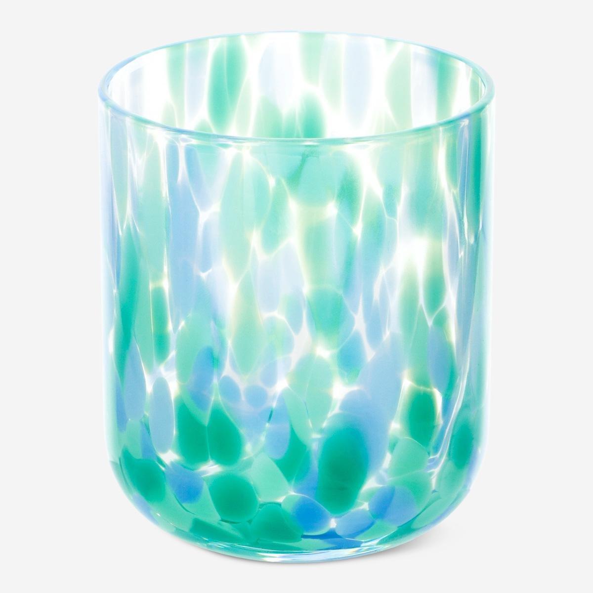 Multicolour drinking glass. 340 ml