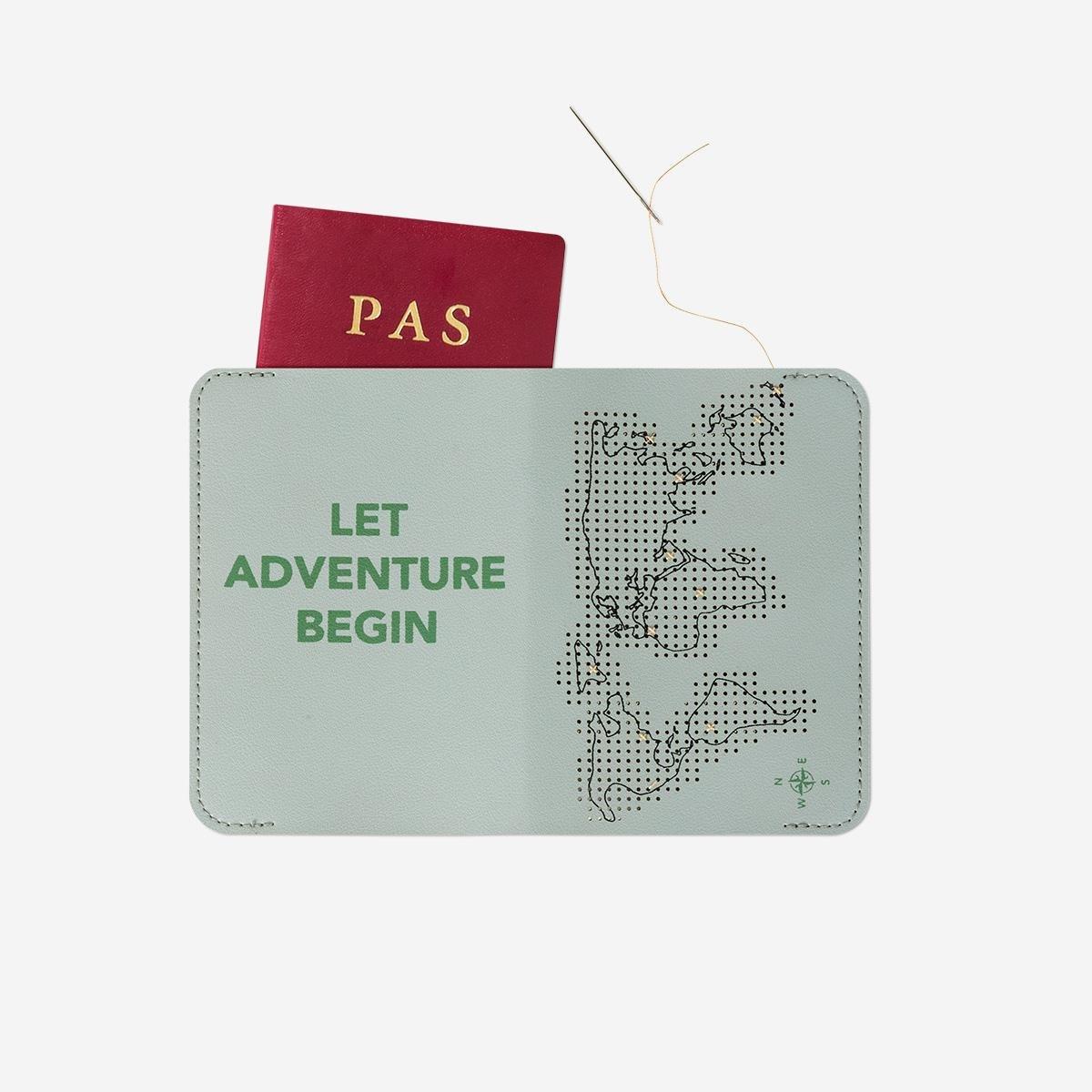 Green passport cover