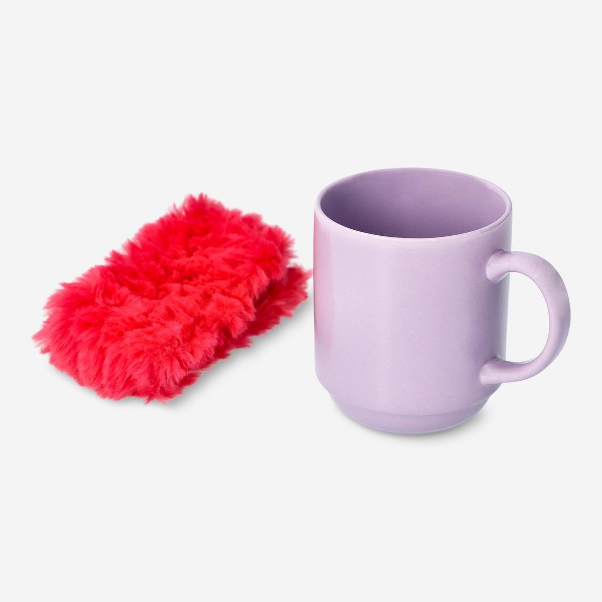 Pink mug. 350 ml