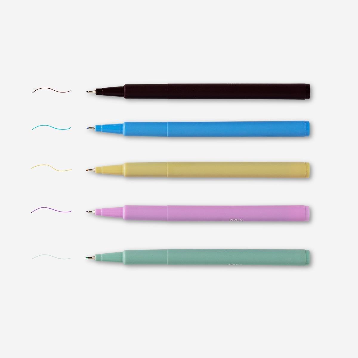 Multicolour drawing pen set
