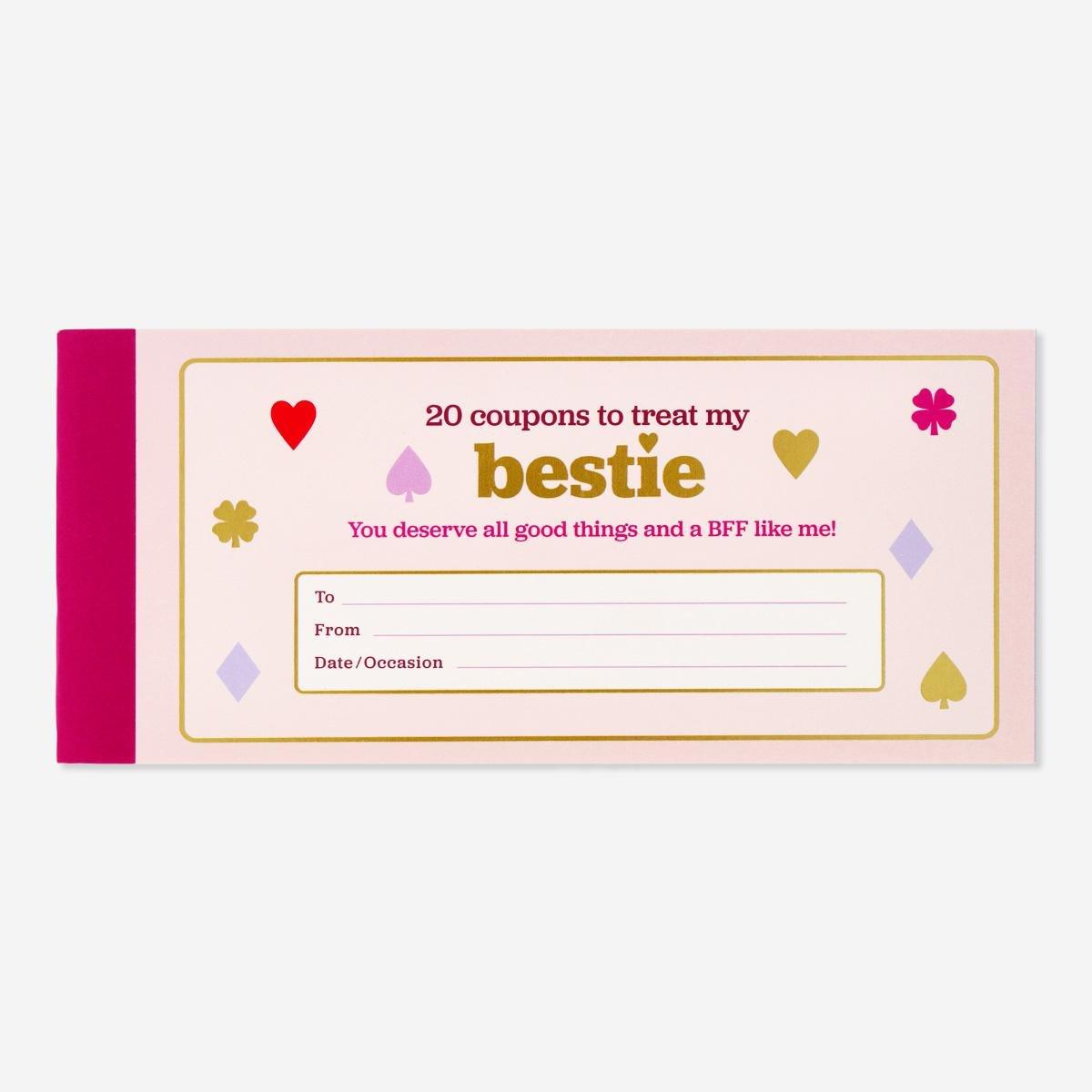 Multicolour bestie vouchers. 20 pcs