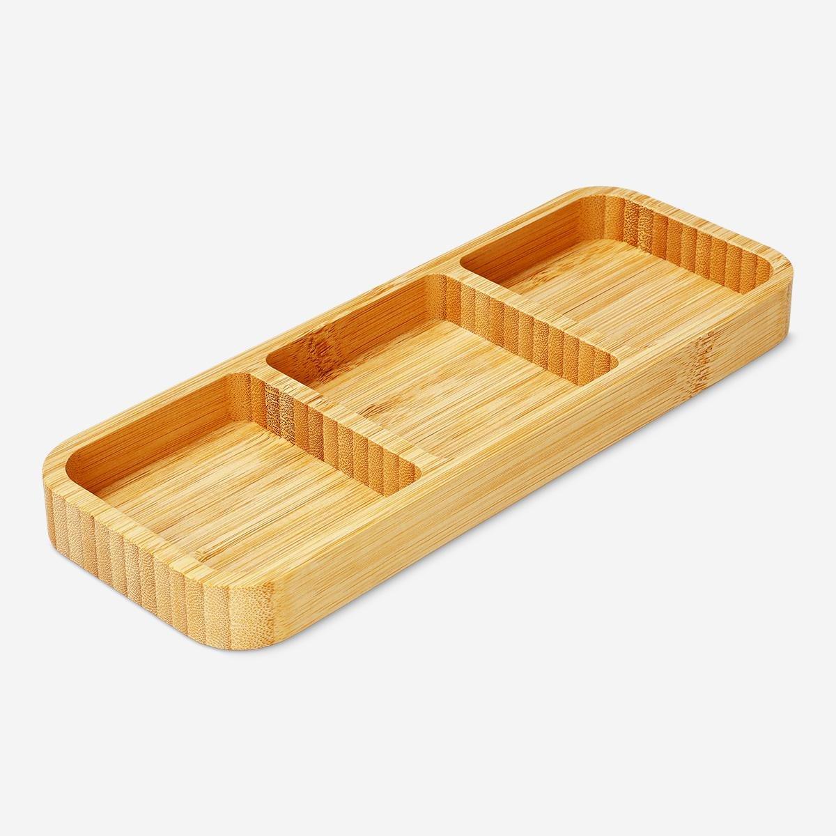 Wooden serving plate. bamboo
