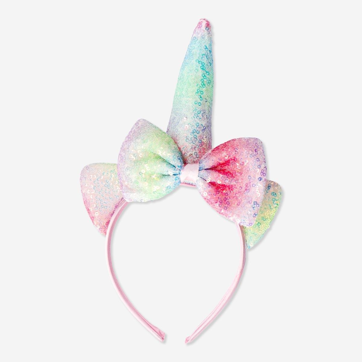 Multicolour sequins unicorn headband