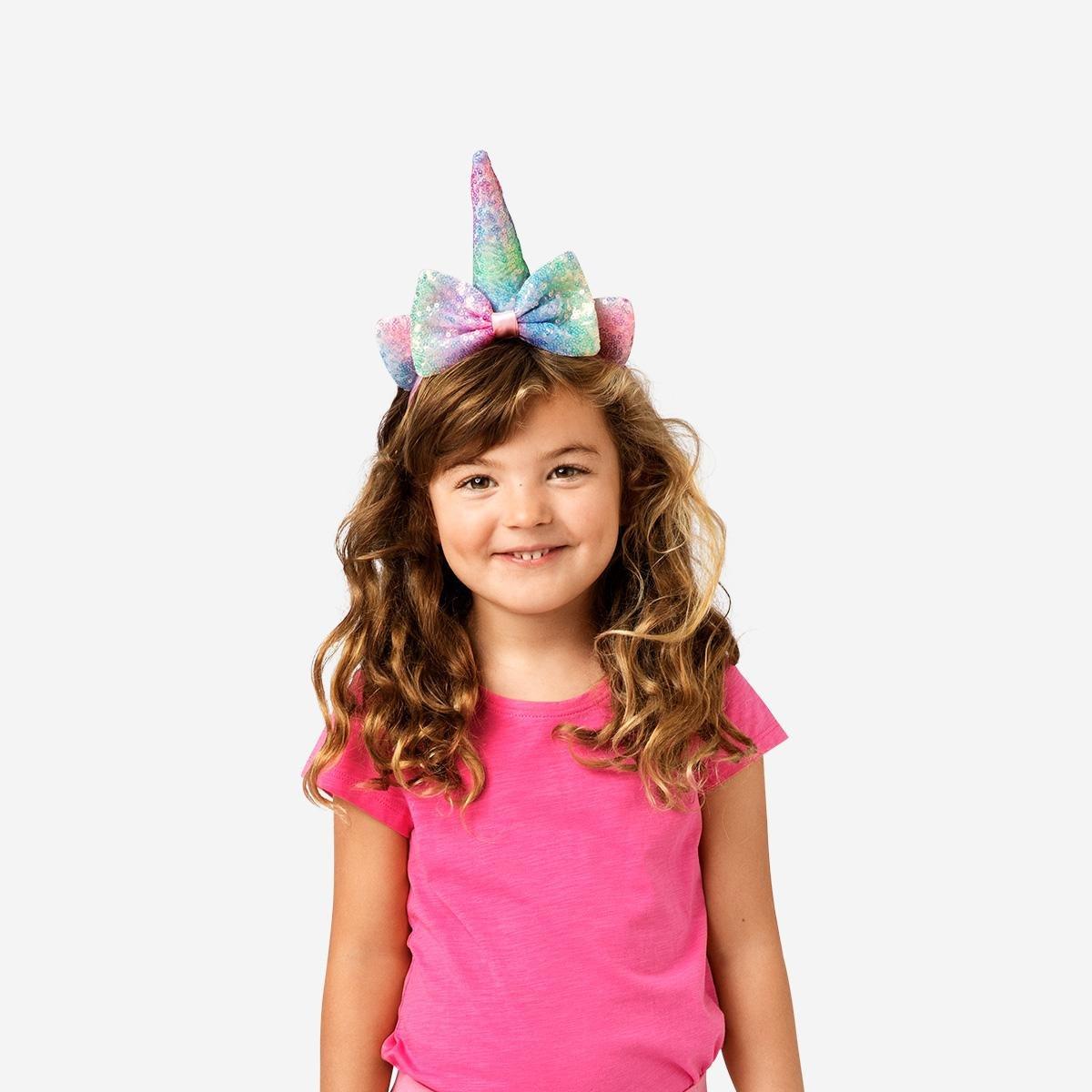 Multicolour sequins unicorn headband