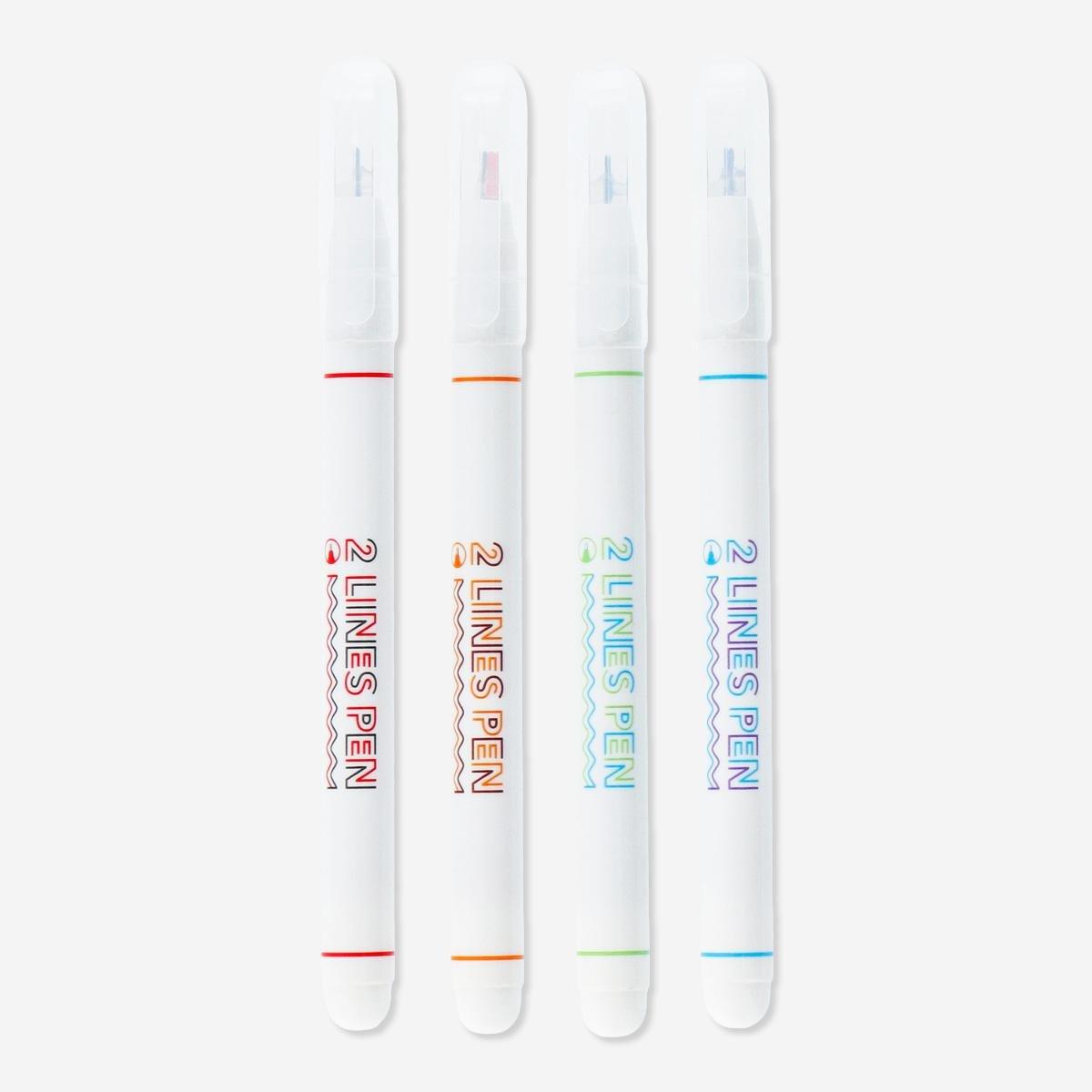 Multicolour fine line pen. 4 pcs