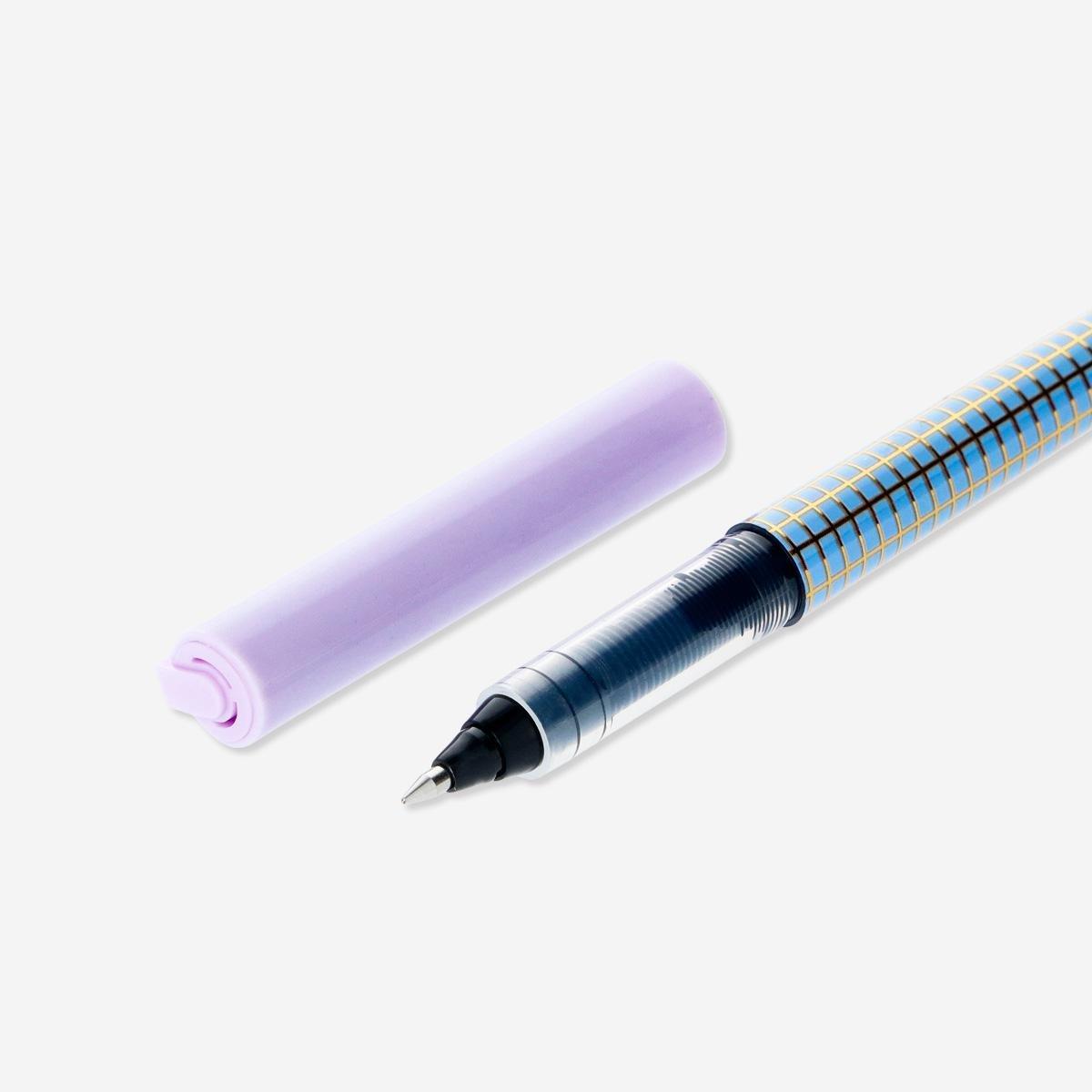 Blue rollerball pen