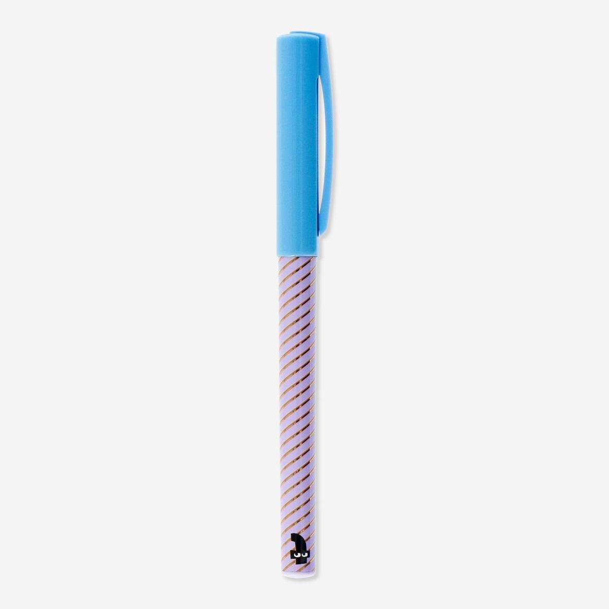 Purple rollerball pen