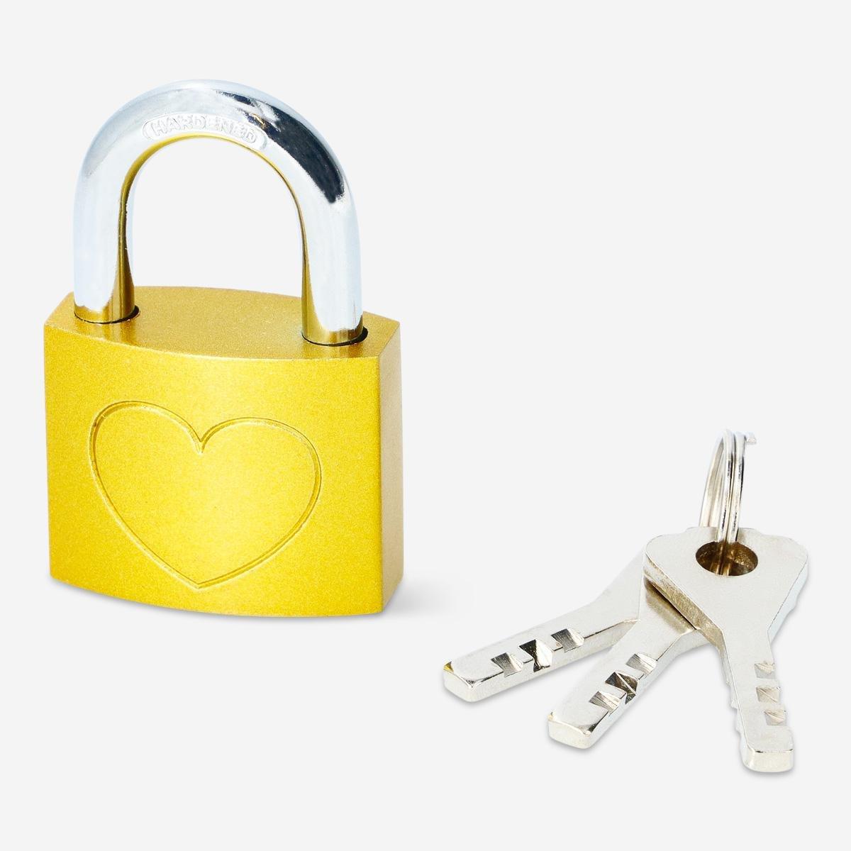 Gold padlock