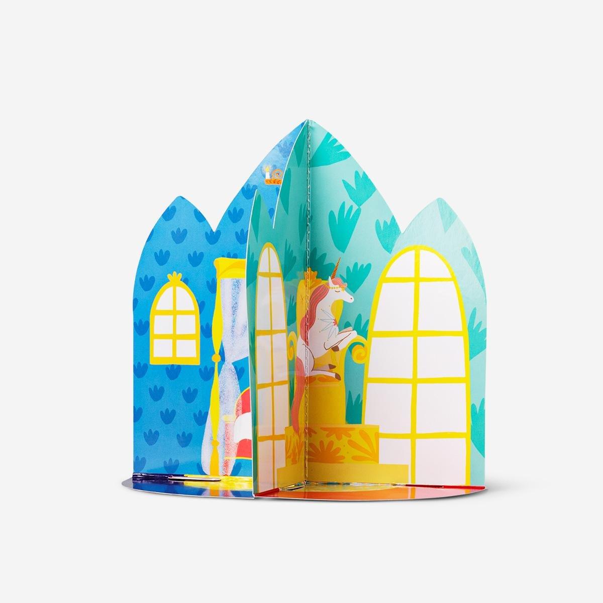 Multicolour sticker playhouse