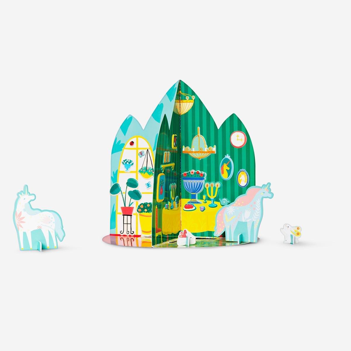 Multicolour sticker playhouse
