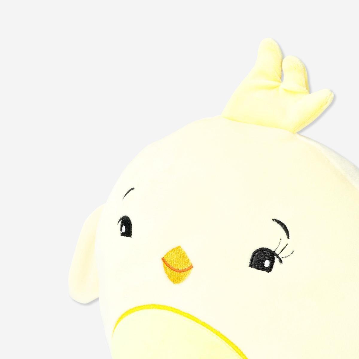 Yellow stuffed chicken plush