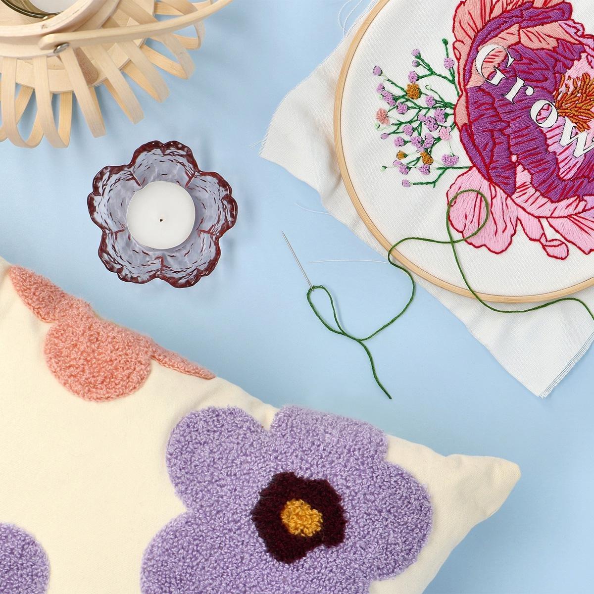 Multicolour flower Cushion