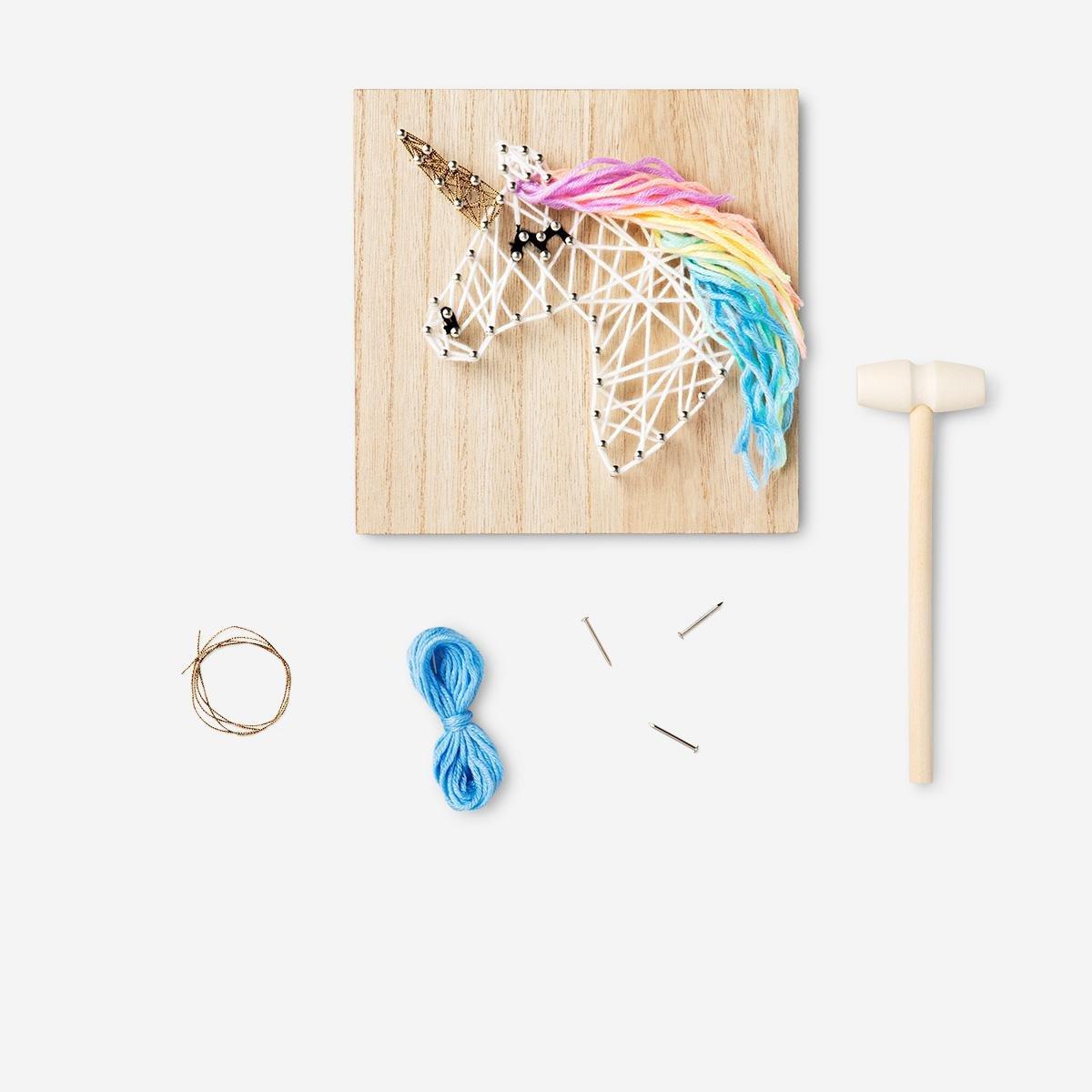 Multicolour make-your-own string art