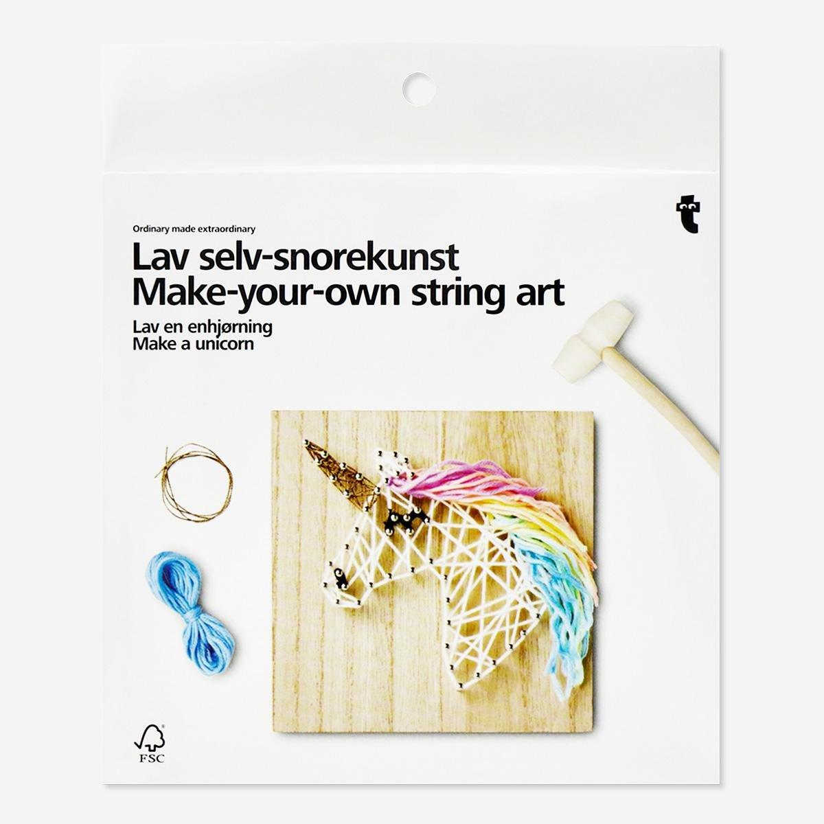 Multicolour make-your-own string art