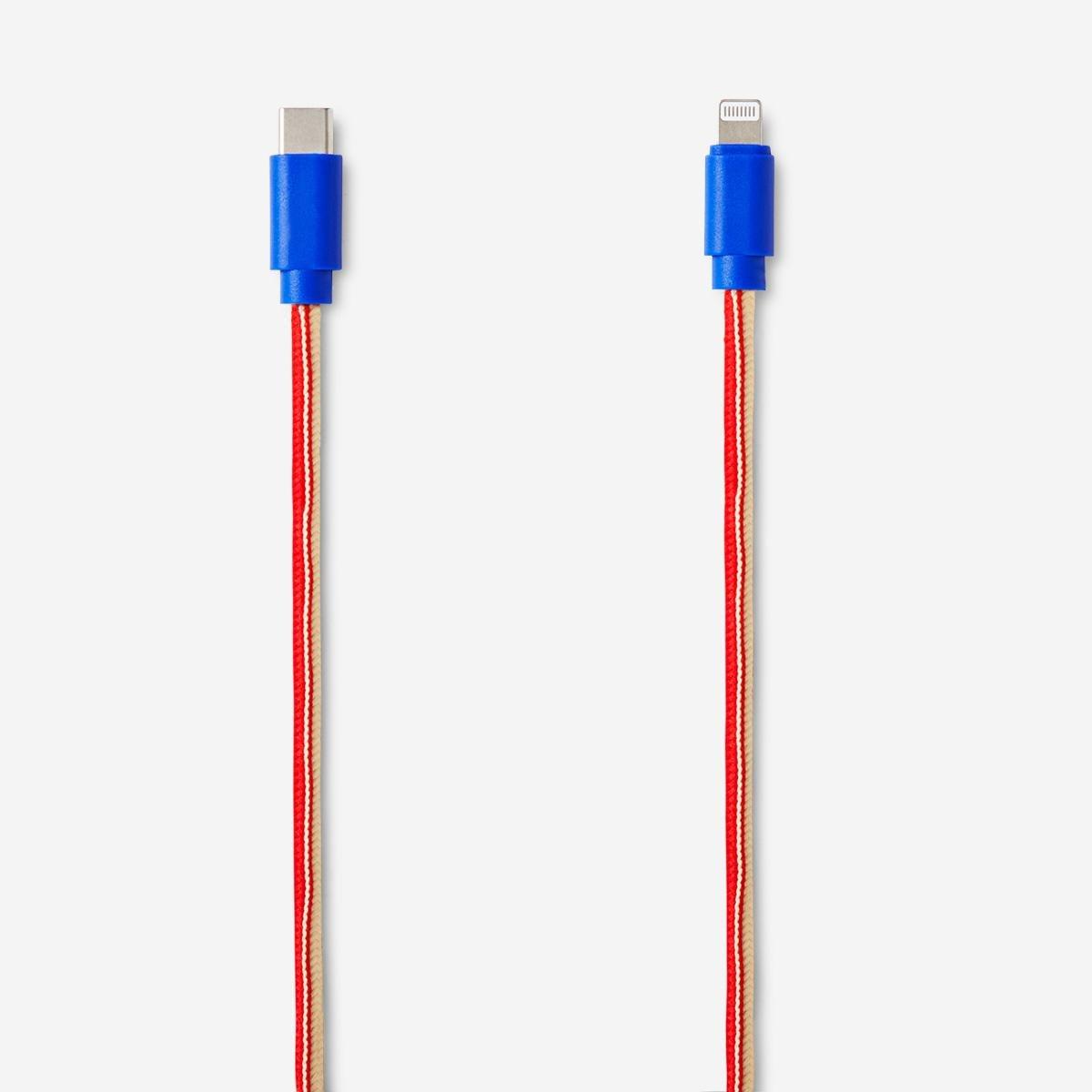 Multicolour usb-c charging cable