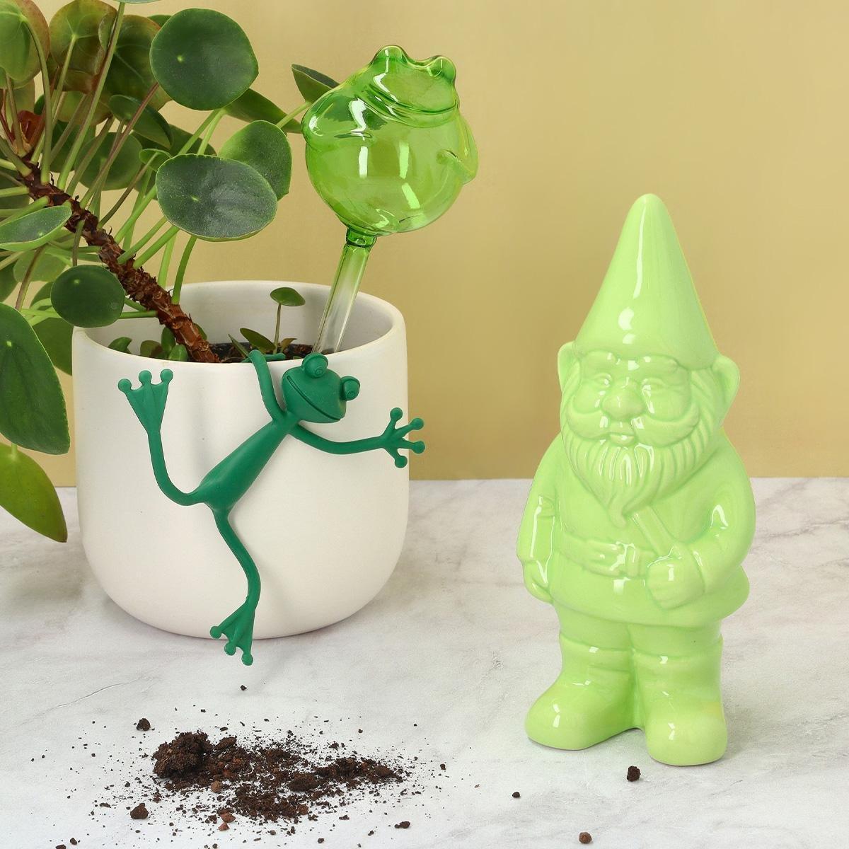 Green garden gnome