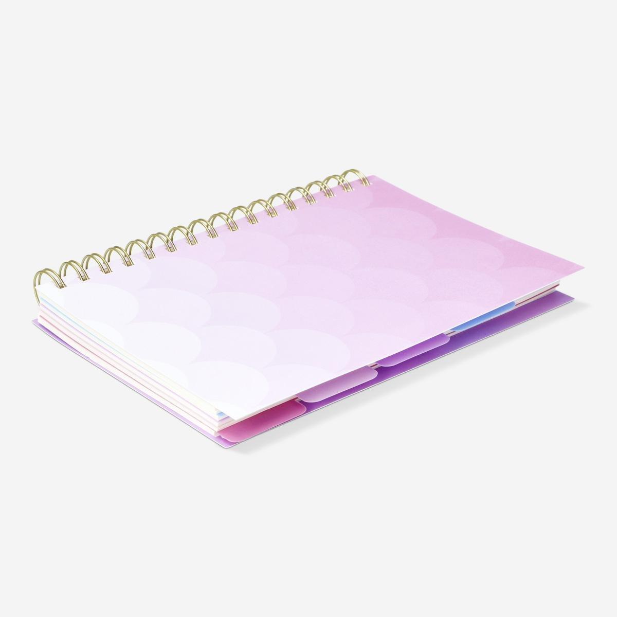 MULTI      Notebook with page markers. A5