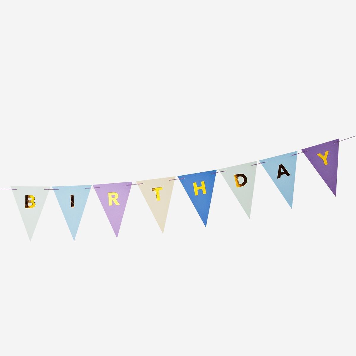 Multicolour Birthday Garland. 300 Cm