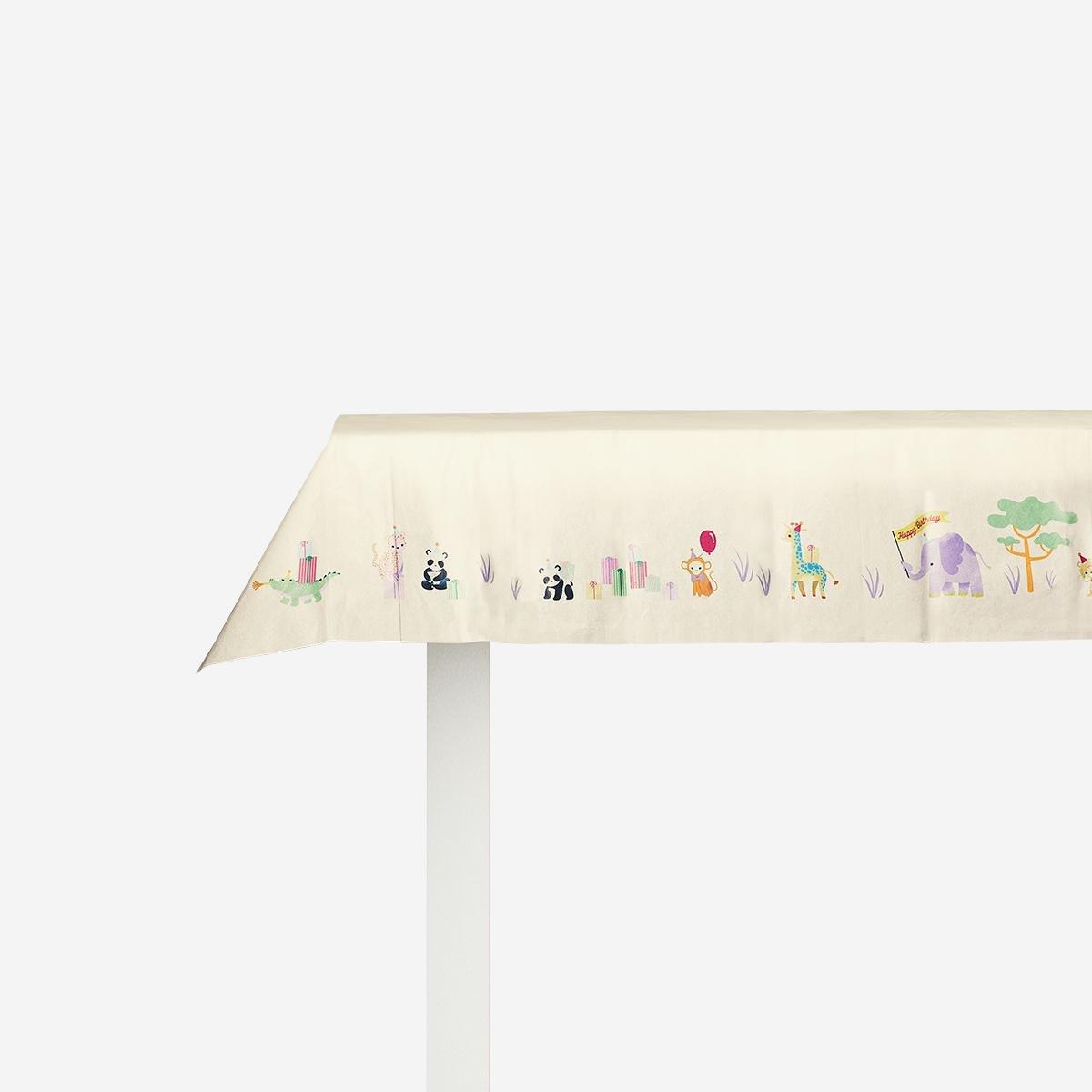 Multicolour tablecloth. 120x180 cm
