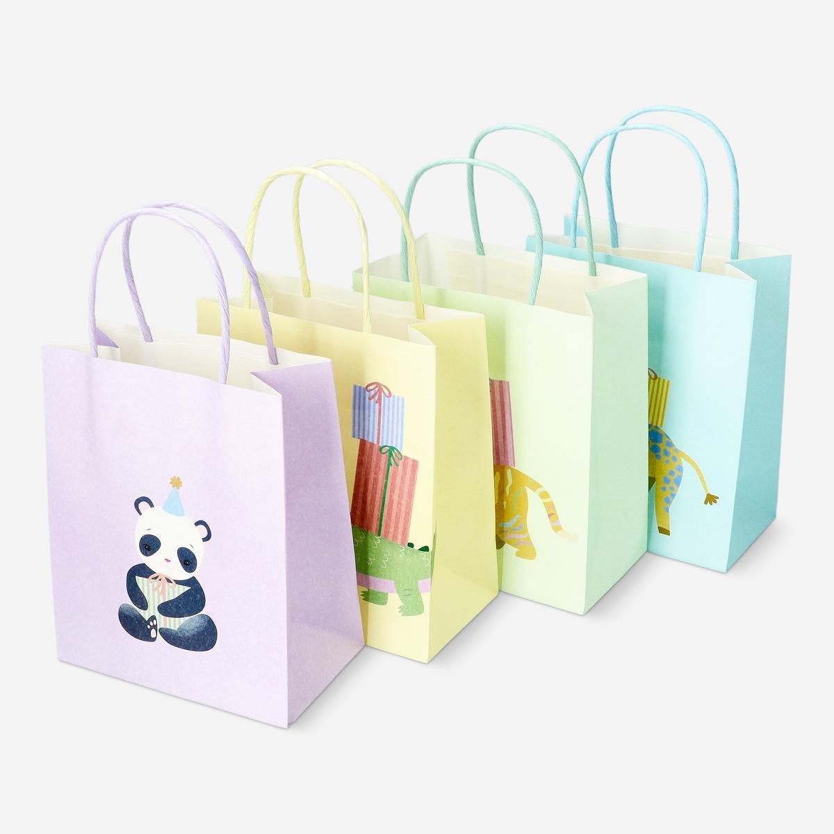 Multicolour gift bags. 4 pcs