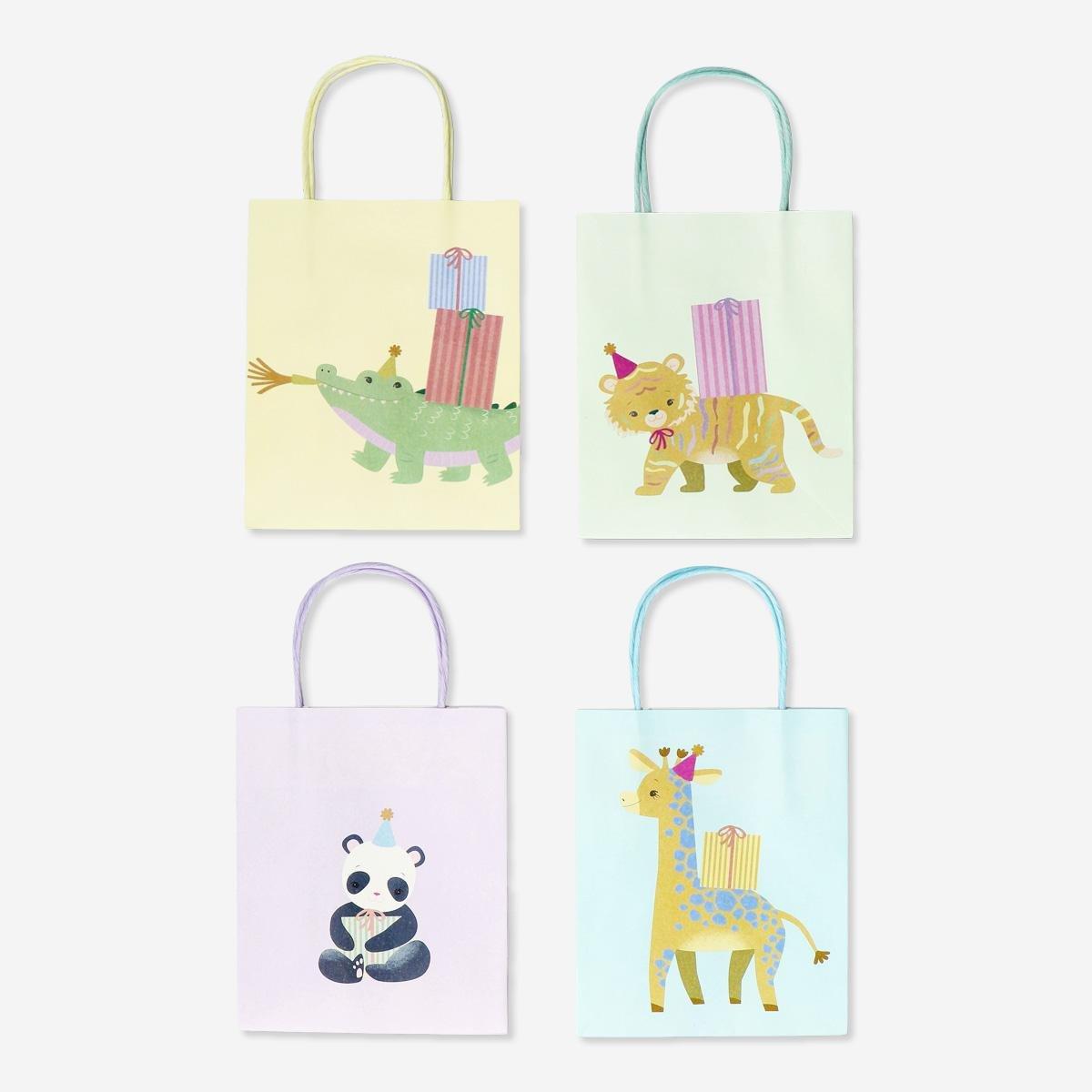 Multicolour gift bags. 4 pcs