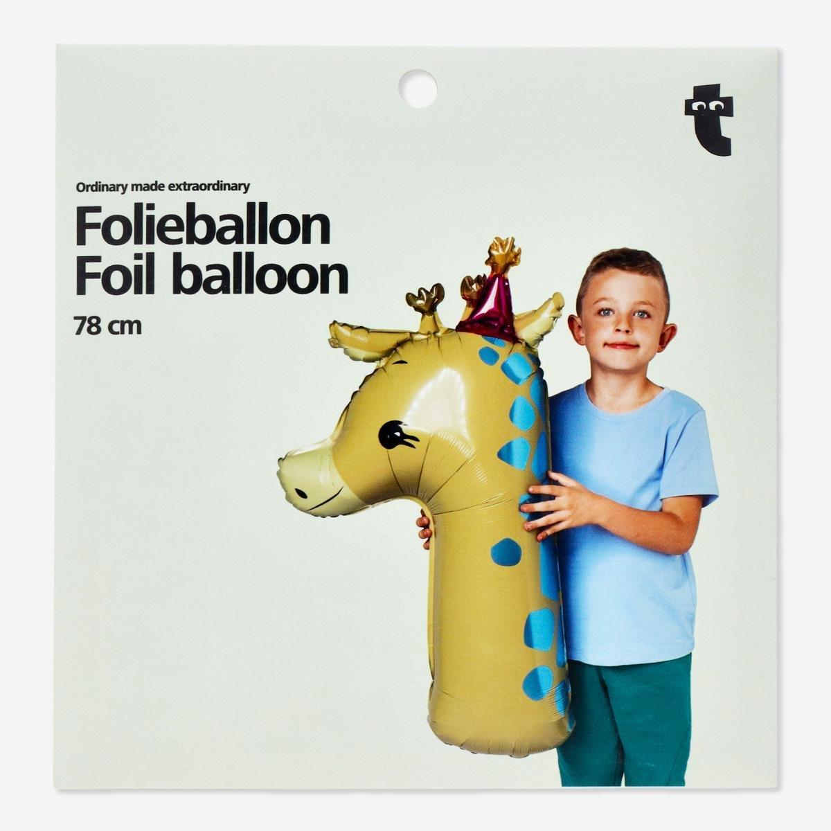 Brown foil balloon