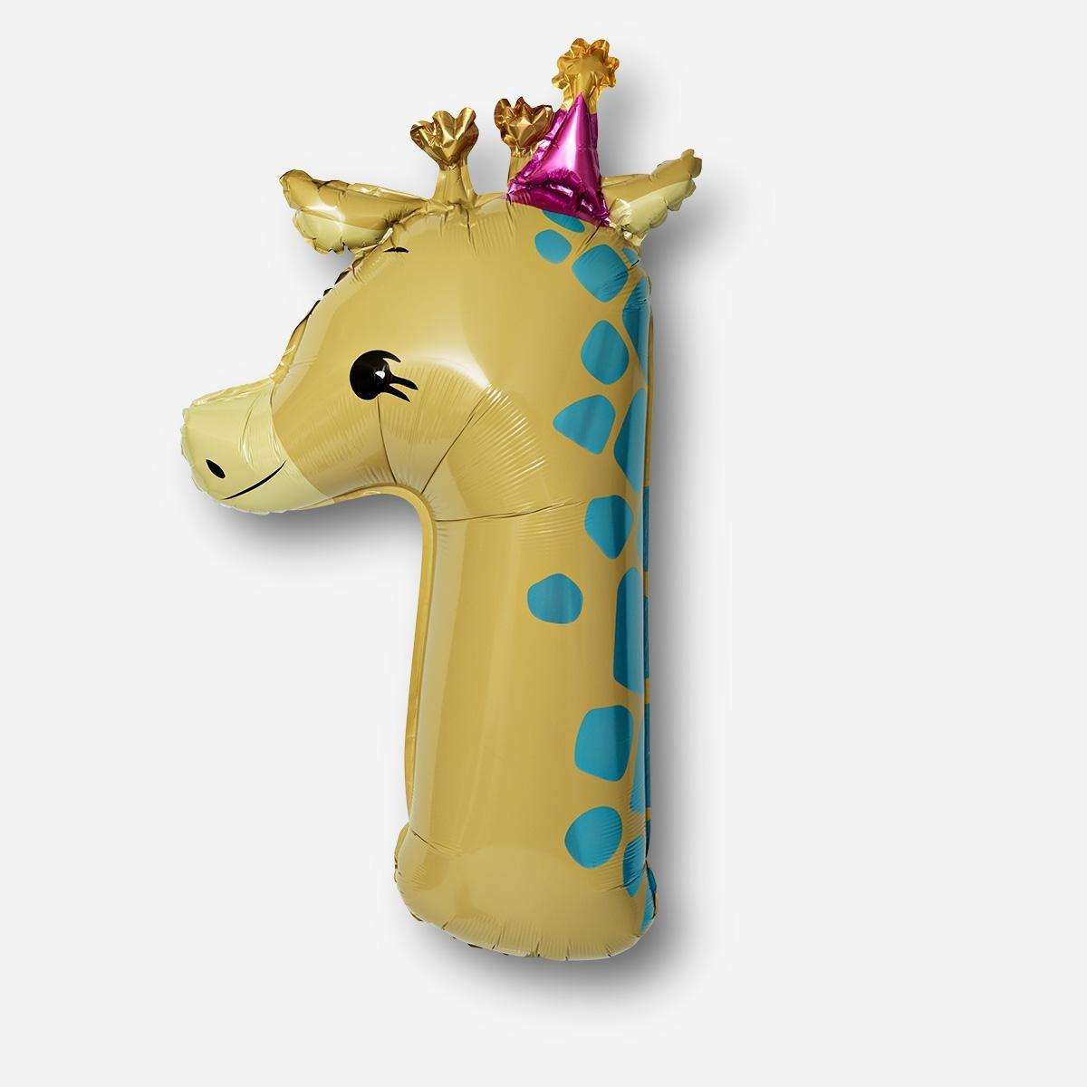 Brown Number 1 Foil Balloon