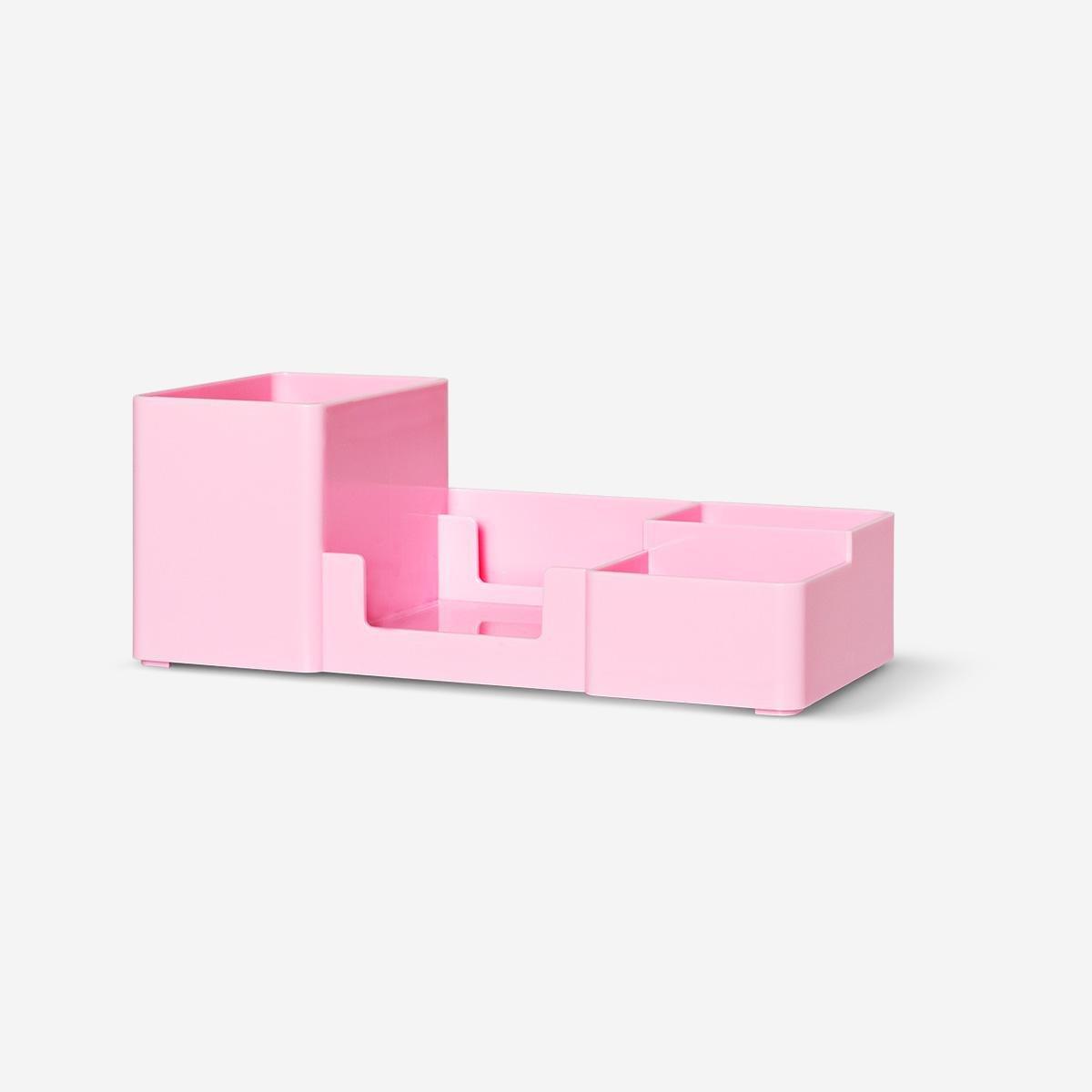 Pink desk tidy