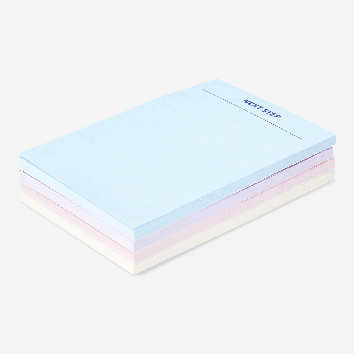 Multicolour sticky memos