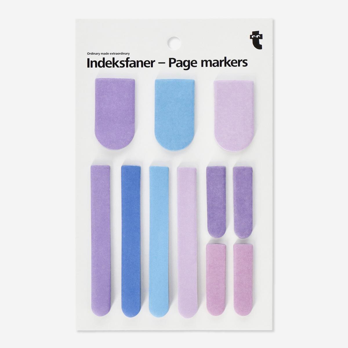 Multicolour page markers