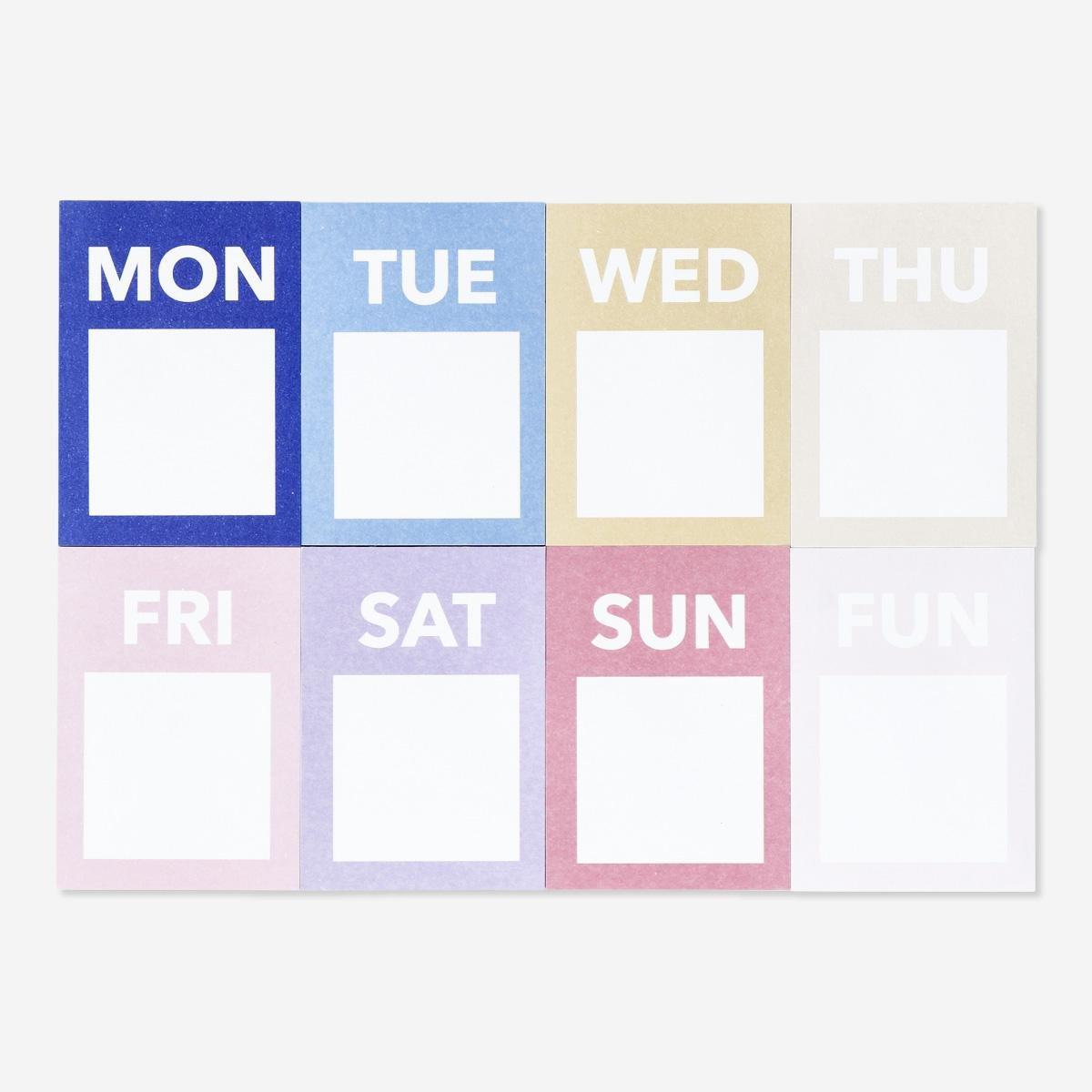 MULTI      Sticky memos. 8 pcs