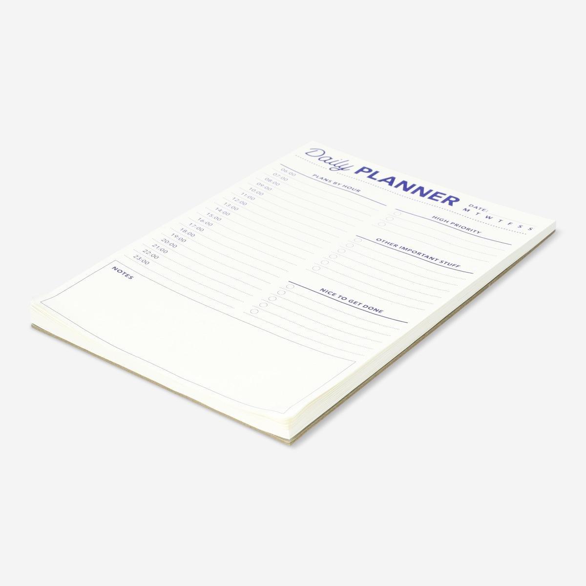 White planner pad. a5