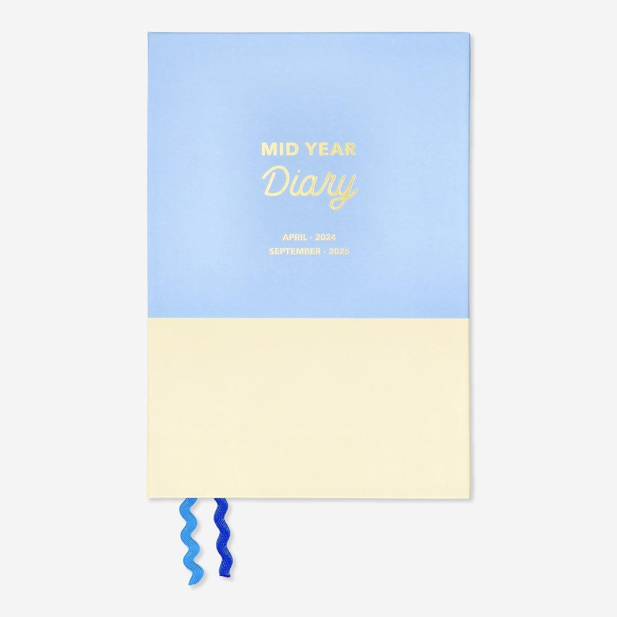 Multicolour mid year diary