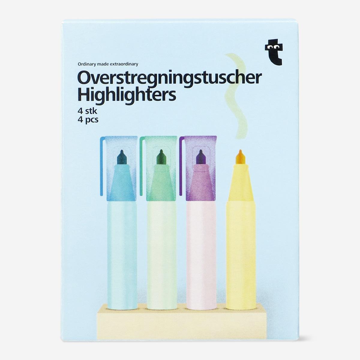 Multicolour Highlighters. 4 pcs